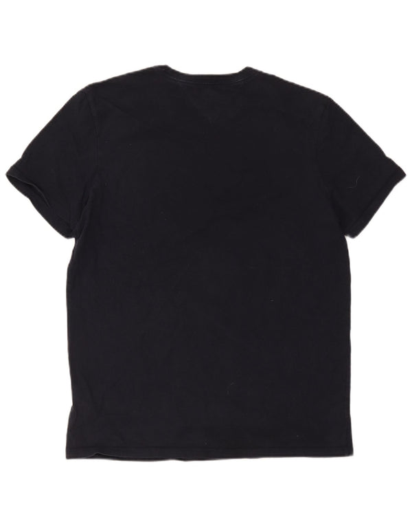 Tommy Hilfiger Camiseta gráfica para hombre Top Medium Azul marino Algodón