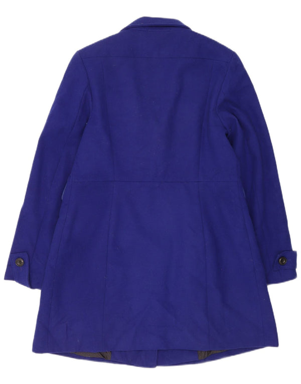 Marks & Spencer Abrigo militar de doble botonadura para mujer UK 42 Azul medio