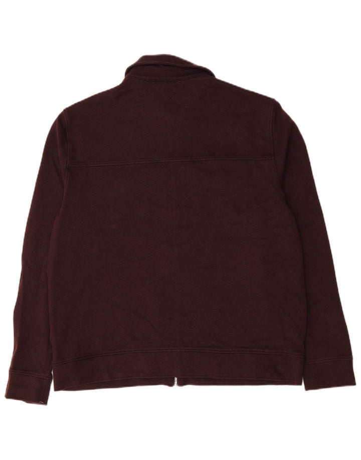 Marks & Spencer Chaqueta Bomber Autograph para Hombre Reino Unido 40 Grande Algodón Borgoña