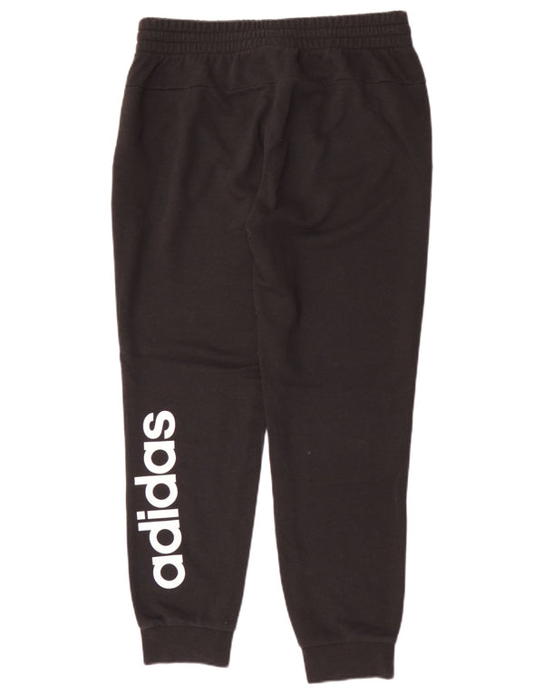 Adidas Mujer Graphic Chándal Pantalones Joggers UK 12/14 Mediano Negro