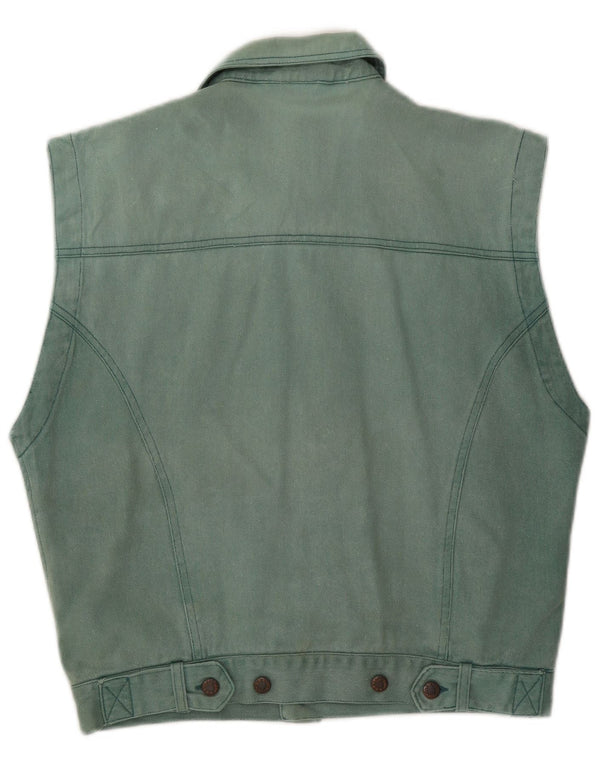 C&A Chaleco vaquero para hombre UK 36 Pequeño Algodón azul