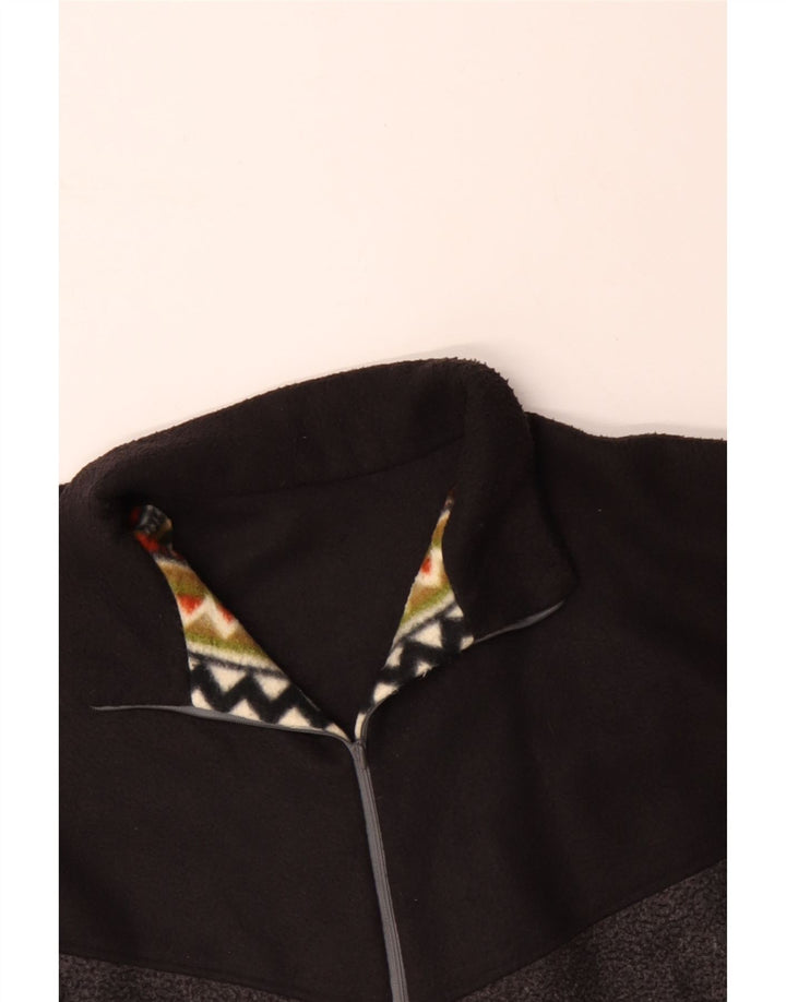 VINTAGE Jersey polar con cuello con cremallera para hombre 4XL Argyle multicolor/Diamante