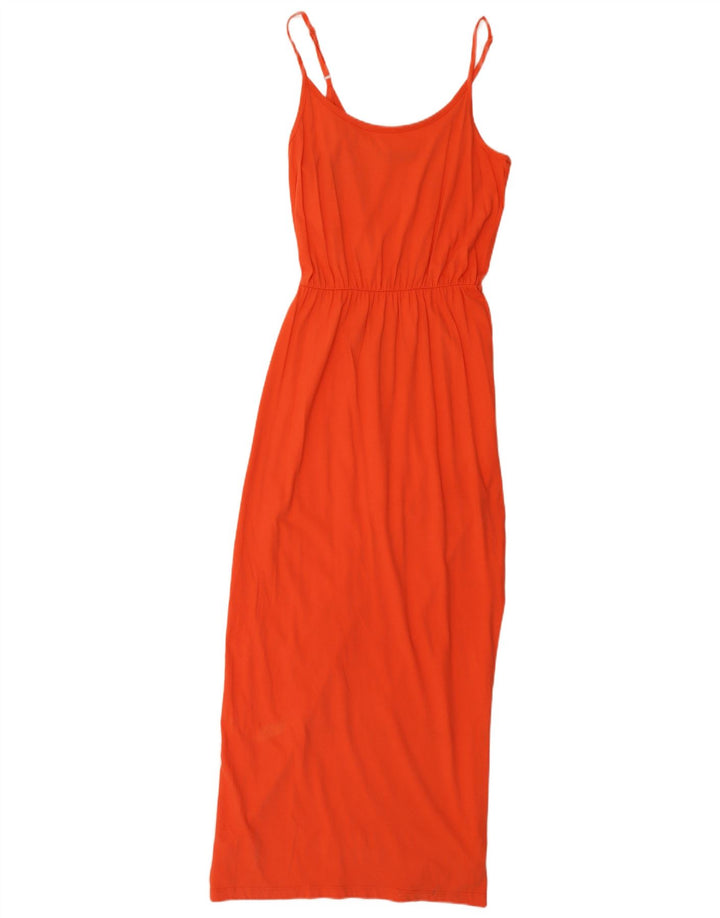 Marks & Spencer Vestido largo sin mangas para mujer UK 10 Small Naranja