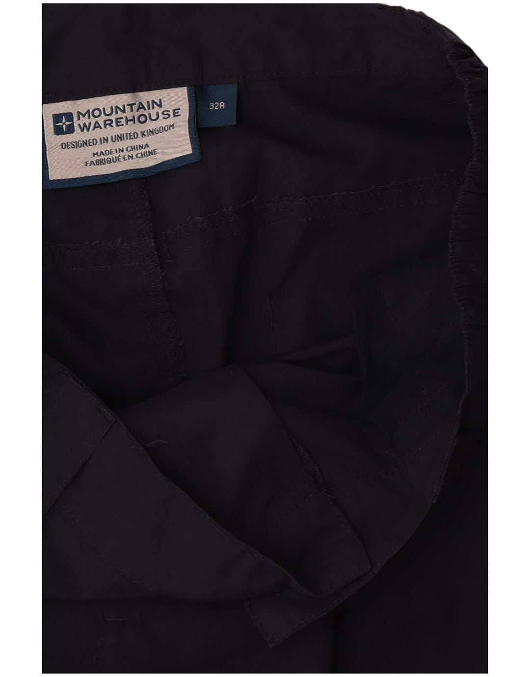 Pantalón cargo recto para hombre Mountain Warehouse W32 L32 Poliéster azul marino