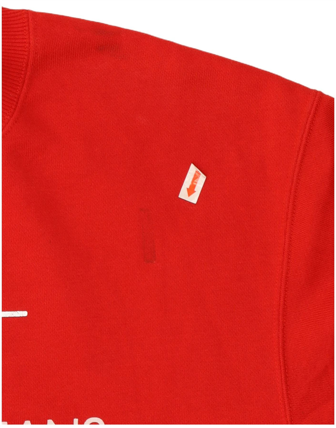 CALVIN KLEIN JEANS Sudadera corta extragrande para mujer UK 6 XS Rojo