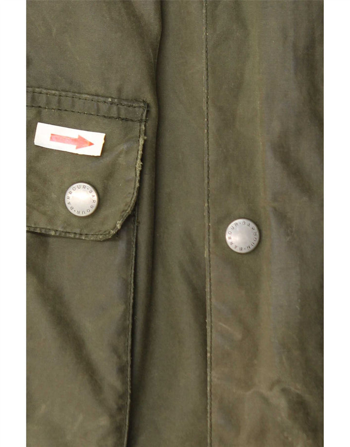 Barbour Chaqueta de algodón encerado para hombre Reino Unido 36 Algodón verde pequeño