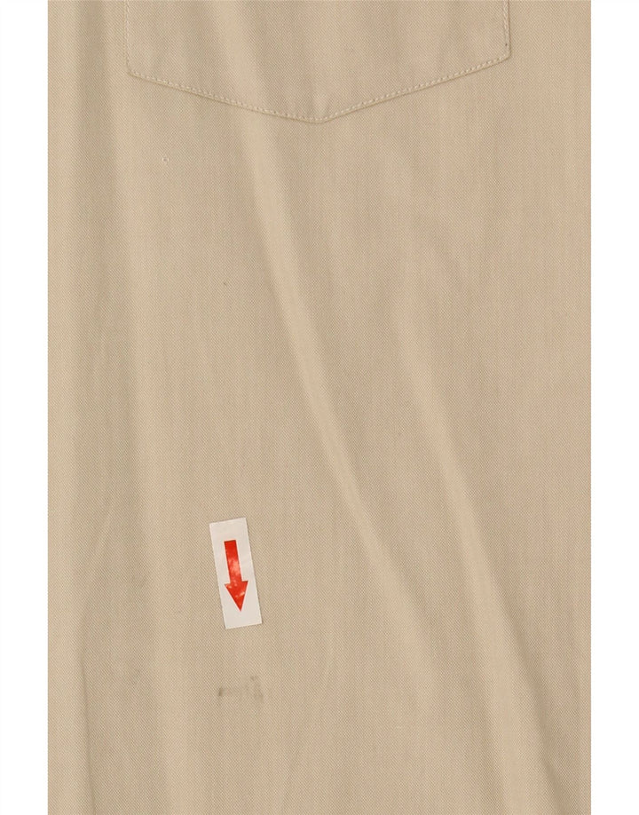 Camisa Burberry Hombre XL Algodón Beige