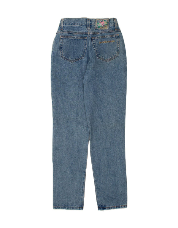 VINTAGE Jeans cónicos para mujer IT 44 Medio W28 L31 Algodón azul