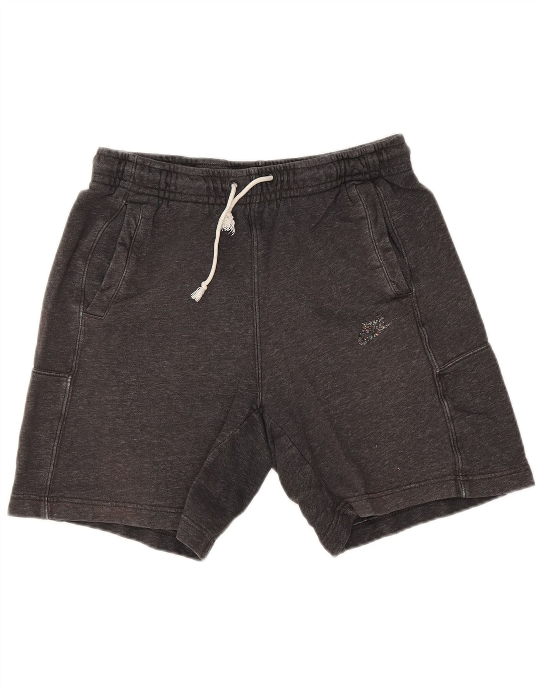Pantalones cortos deportivos Nike para hombre de algodón moteado en gris medio