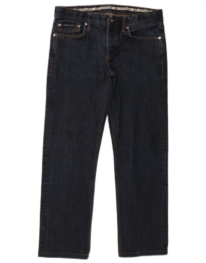Dolce & Gabbana Vaqueros Rectos Hombre W33 L28 Azul Marino