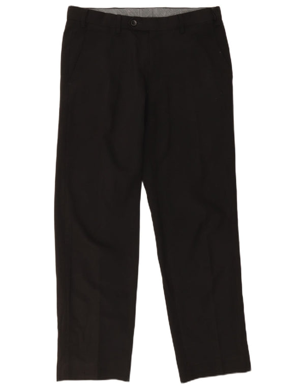Marks & Spencer Pantalones chinos regulares para hombre W32 L29 Poliéster negro