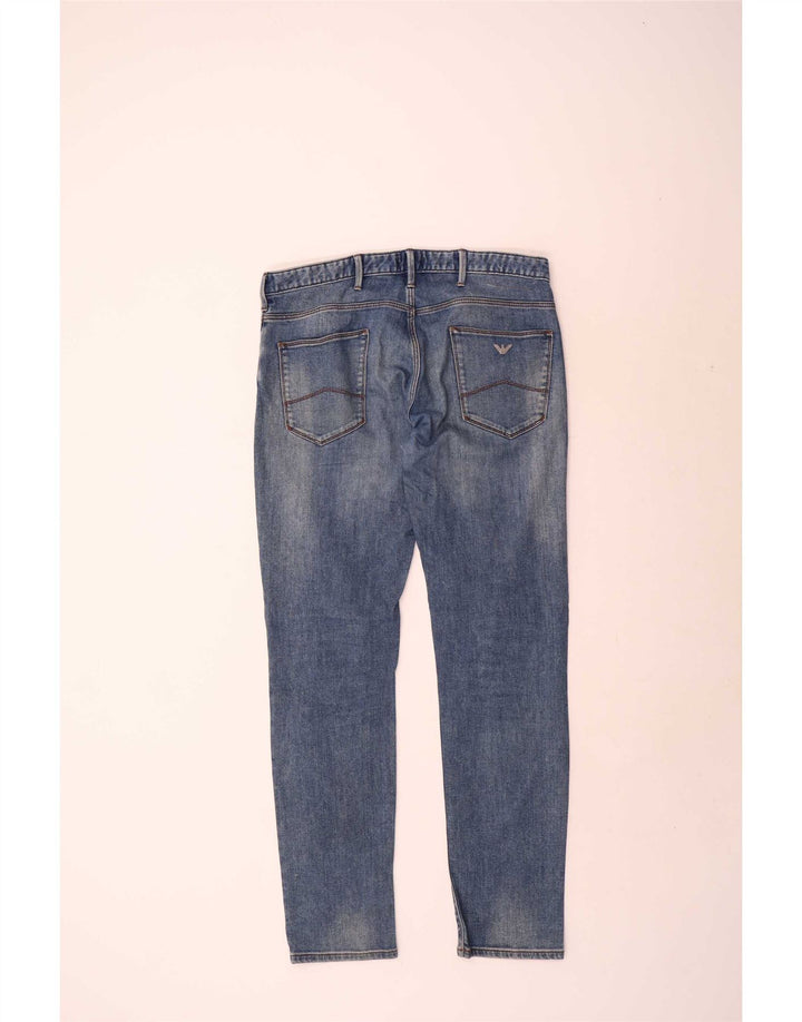 Vaqueros Armani Hombre Slim W34 L34 Algodón Azul