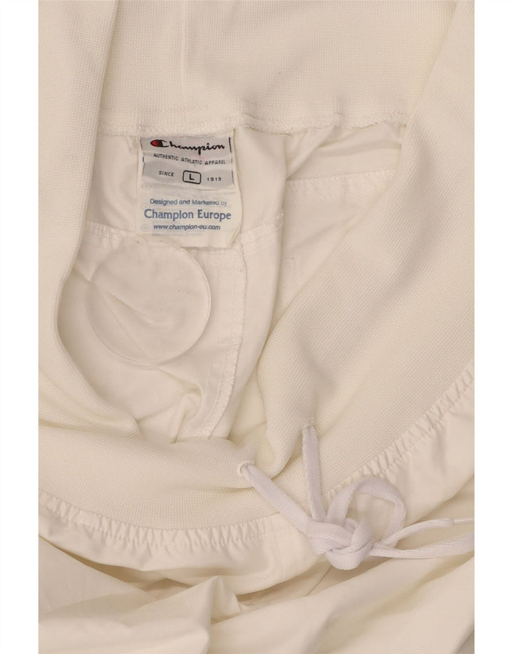 CHAMPION Pantalones de chándal para mujer Joggers UK 14 Large White Poliéster