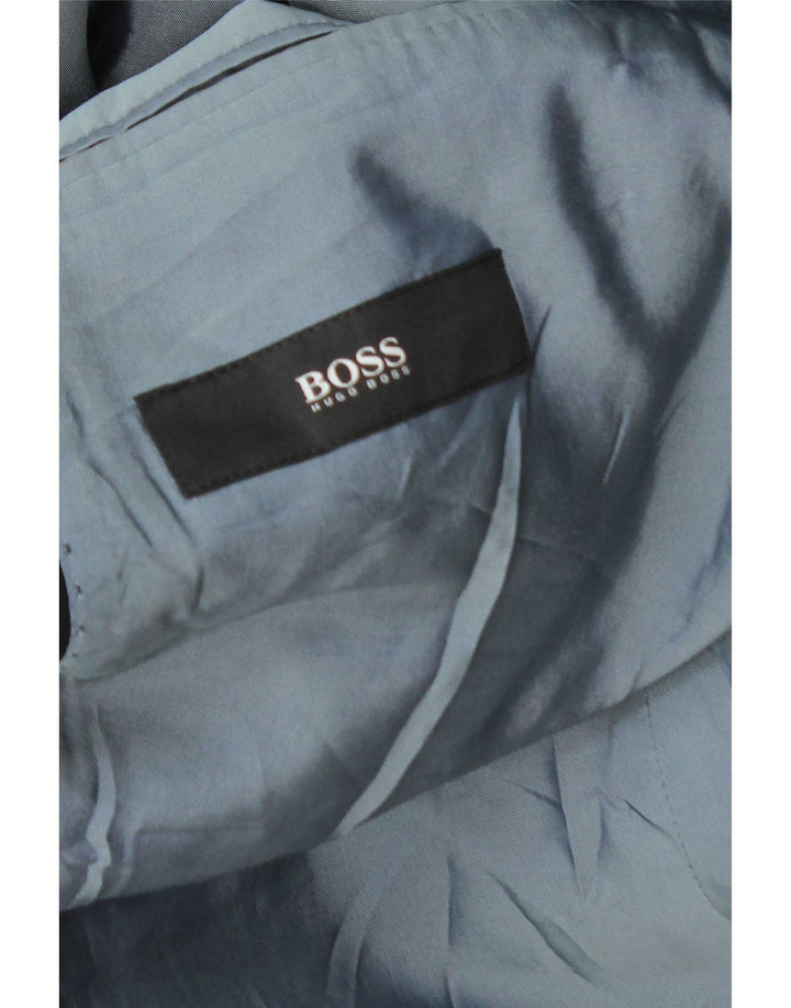Hugo Boss Chaqueta tipo blazer de 3 botones para hombre UK 44 2XL Negro