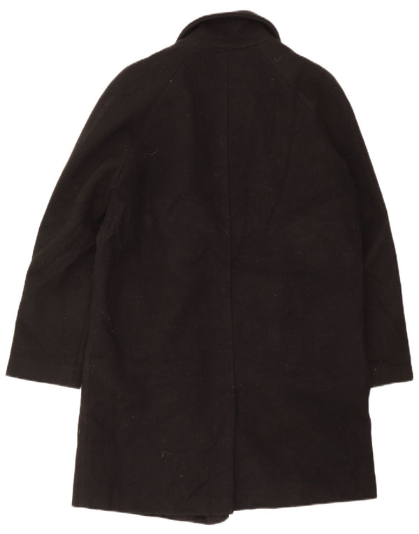 Topshop Abrigo extragrande con doble botonadura para mujer UK 10 Small Poliéster negro