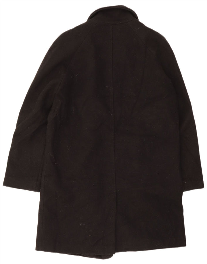 Topshop Abrigo extragrande con doble botonadura para mujer UK 10 Small Poliéster negro