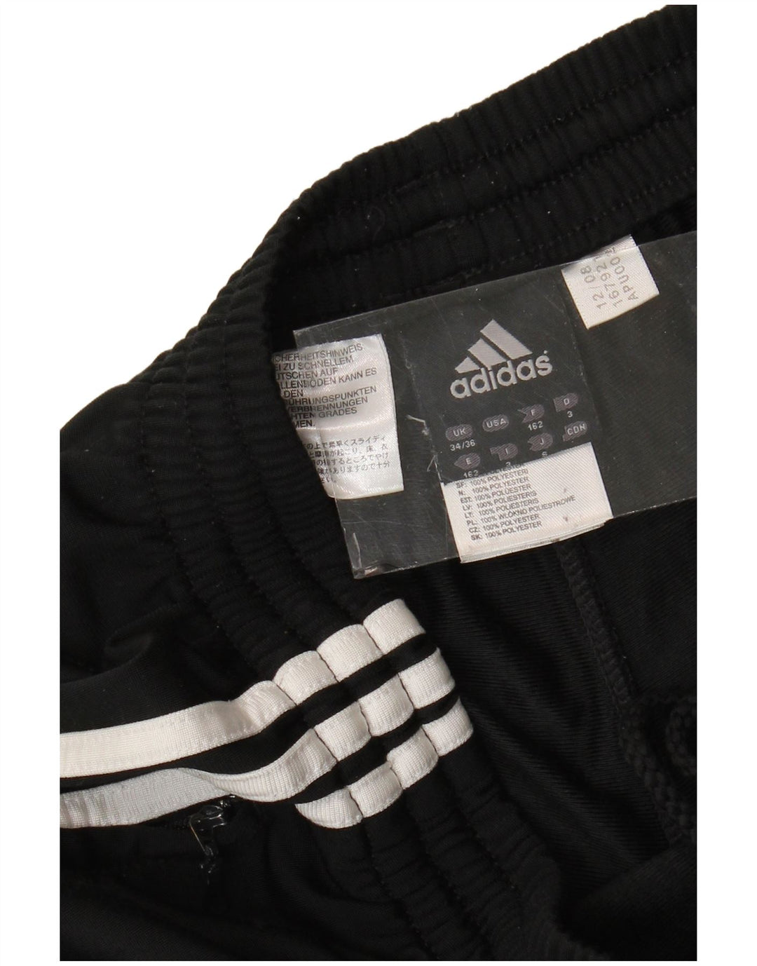Adidas Pantalones de chándal para hombre Joggers EU 34/36 Small Negro Poliéster