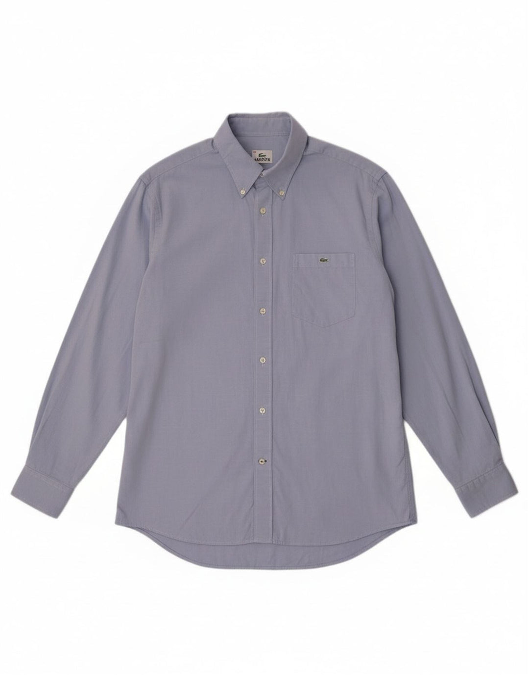 Camisa Lacoste Hombre Talla 40 Algodón Azul Medio