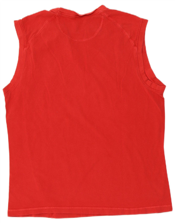 Nike - Camiseta sin mangas para hombre, talla 42/44, algodón rojo grande