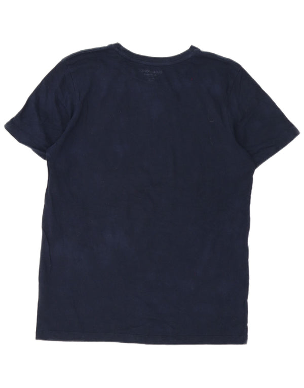 Jack & Jones Hombre Slim Fit Graphic Camiseta Top Grande Azul Marino Algodón