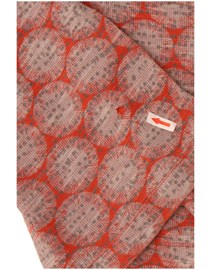 Top corto para mujer de White Stuff, manga larga, talla 40, talla M, color rojo geométrico
