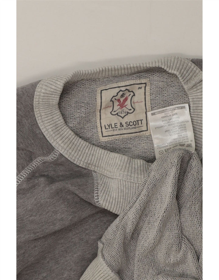 LYLE & SCOTT Sudadera De Manga Corta Para Hombre Jersey De Algodón Gris Medio