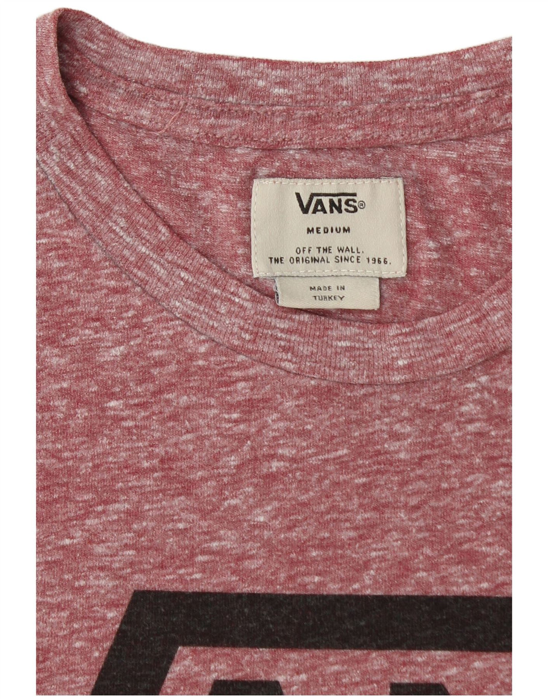 VANS Camiseta gráfica para hombre Top Medium Borgoña moteado