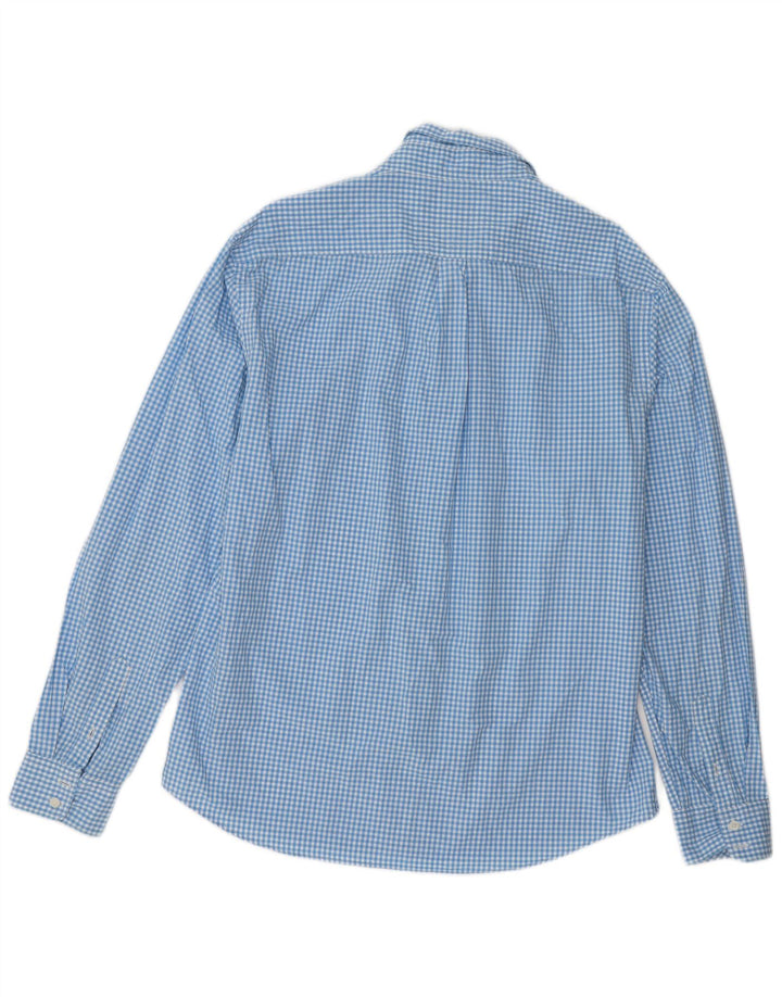 Camisa de corte regular de Boden para hombre XL Algodón a cuadros azul
