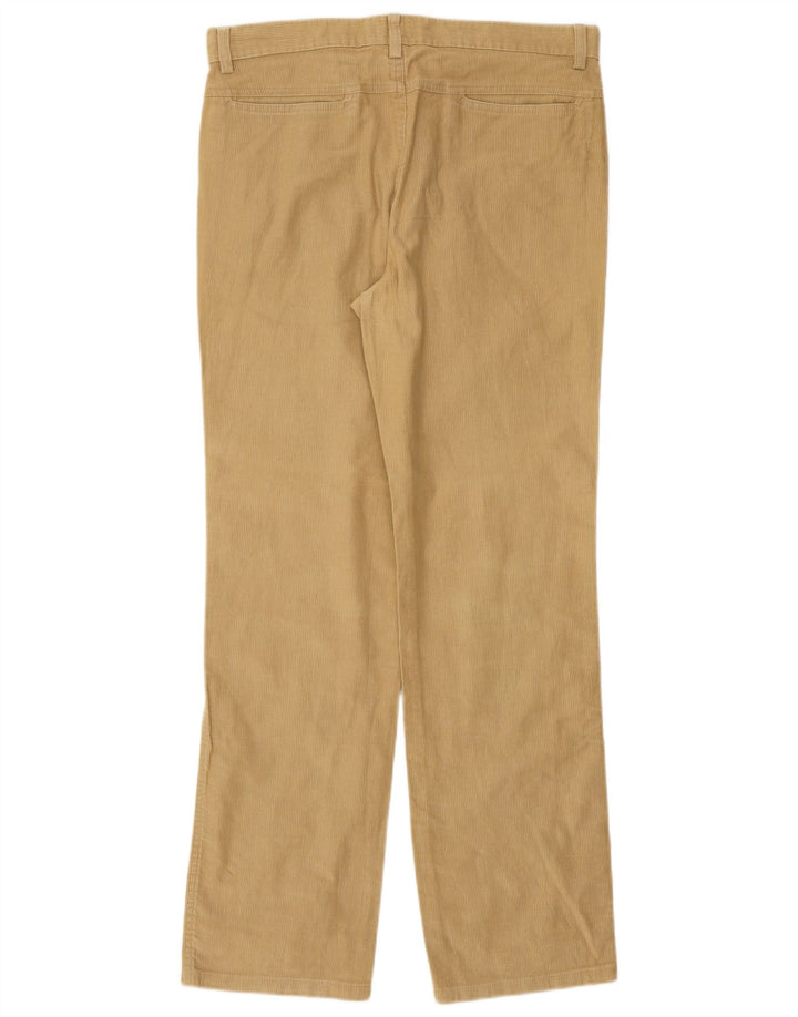 TRUSSARDI Pantalón recto de pana para hombre IT 48 Medium W32 L31 Beige