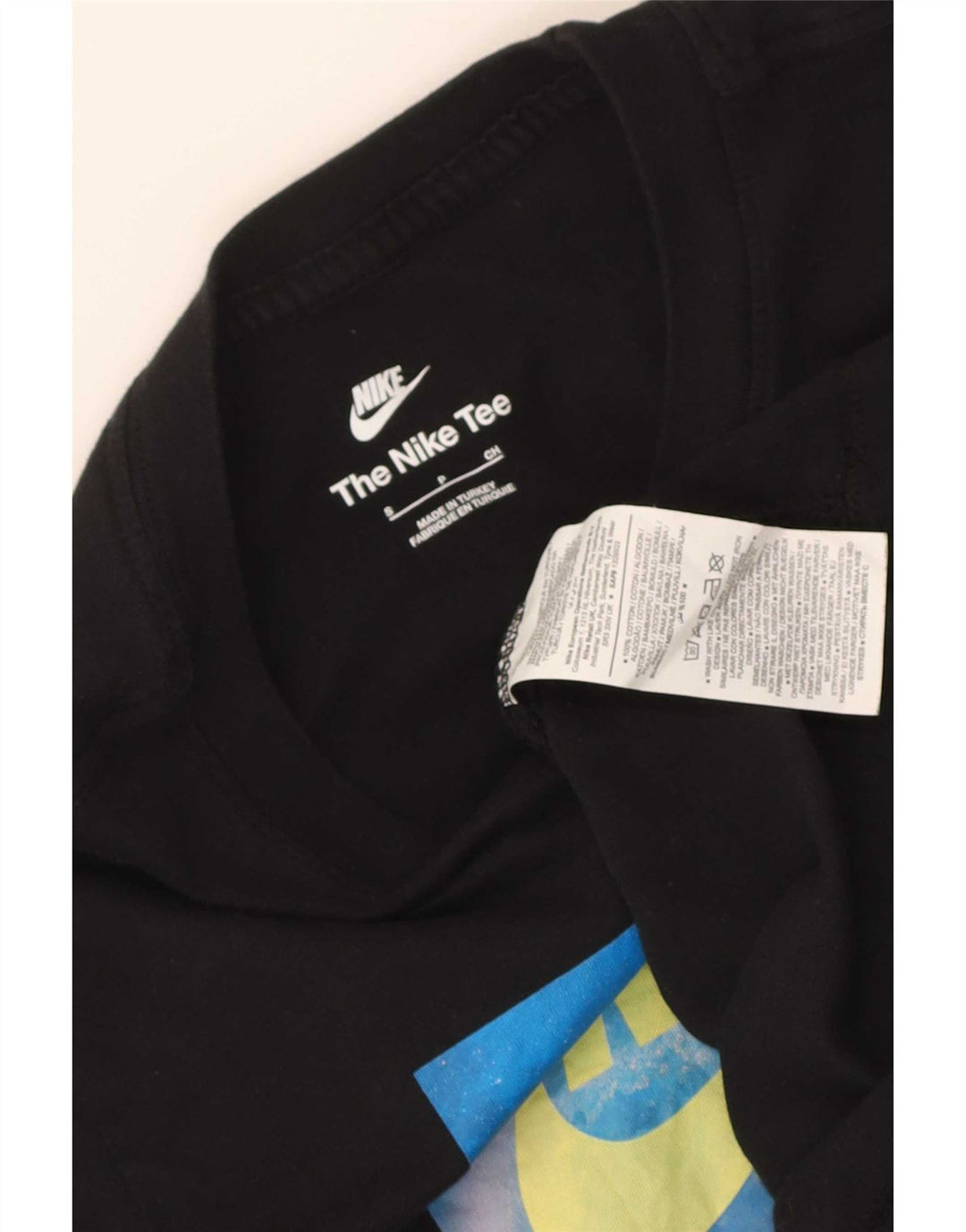 Nike - Camiseta gráfica para hombre, talla pequeña, algodón negro