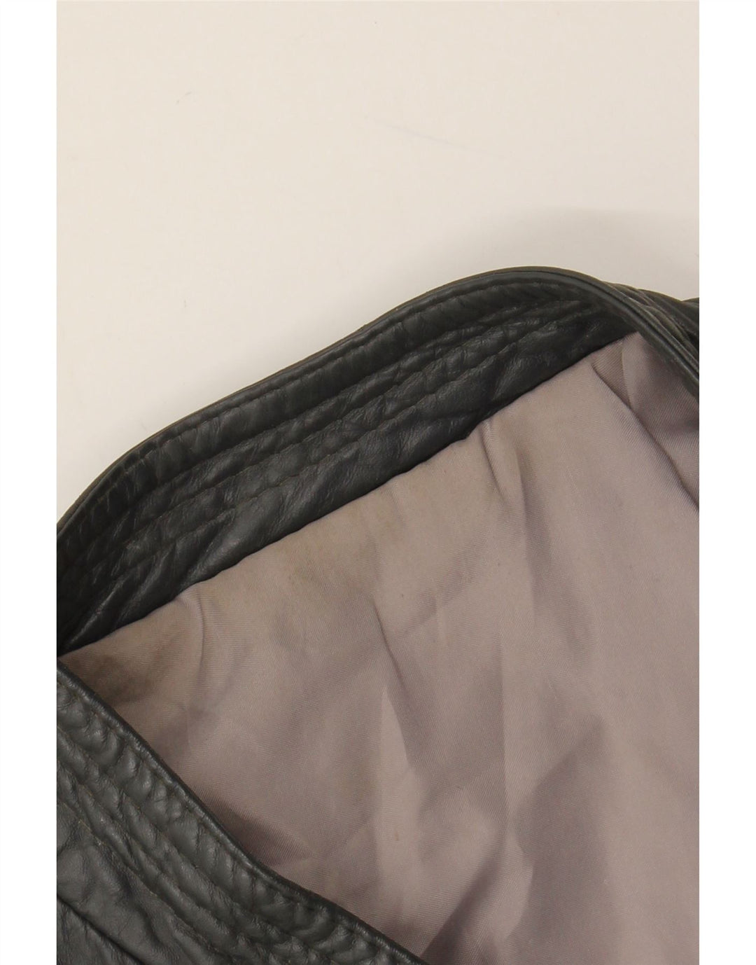 VINTAGE Chaqueta de cuero para hombre Reino Unido 40 Cuero gris grande