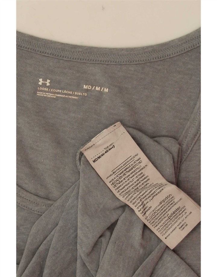 Under Armour Camiseta sin mangas con gráfico de algodón gris medio para hombre