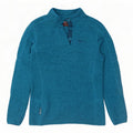 Mountain Warehouse Jersey tipo sudadera con cuello y botones para mujer UK 40 Azul medio