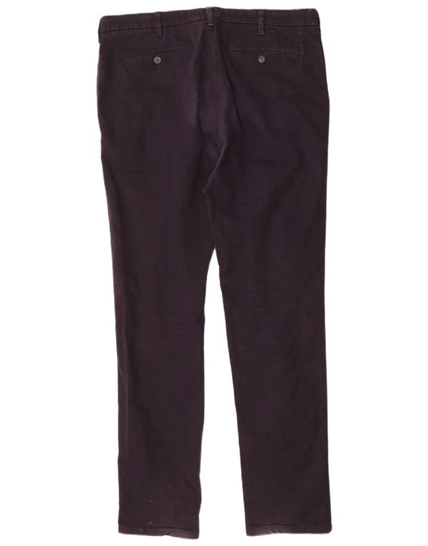 Marks & Spencer Pantalones chinos ajustados para hombre W38 L35 Algodón azul marino