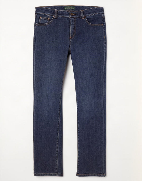 Ralph Lauren Jeans rectos para mujer US 4 Small W26 L30 Algodón azul