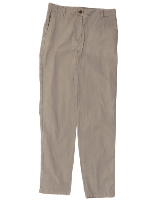 Marks & Spencer Pantalones chinos de cintura alta para mujer UK 10 Small W30 L30 Gris