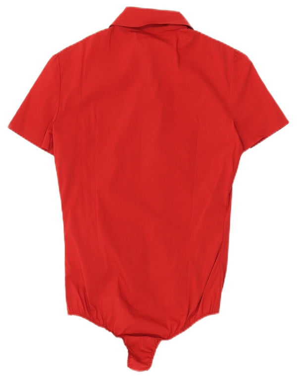 Cesare Paciotti 4US Body camisero para mujer IT 40 Small Red Cotton