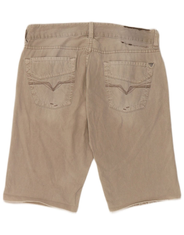 Guess Pantalones cortos casuales para hombre W33 grande gris