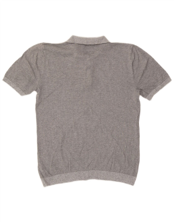 Marks & Spencer Suéter tipo jersey con cuello tipo polo y ajuste a medida para hombre Gris medio