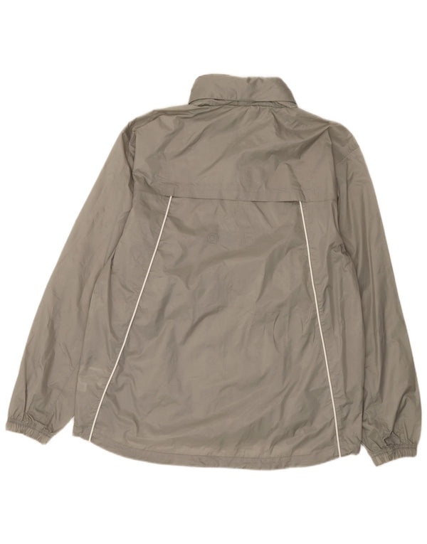 Adidas Chaqueta impermeable para hombre UK 38 Nylon gris medio