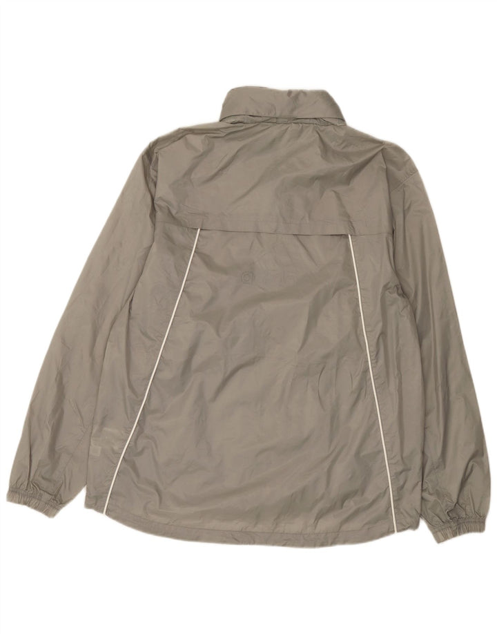 Adidas Chaqueta impermeable para hombre UK 38 Nylon gris medio