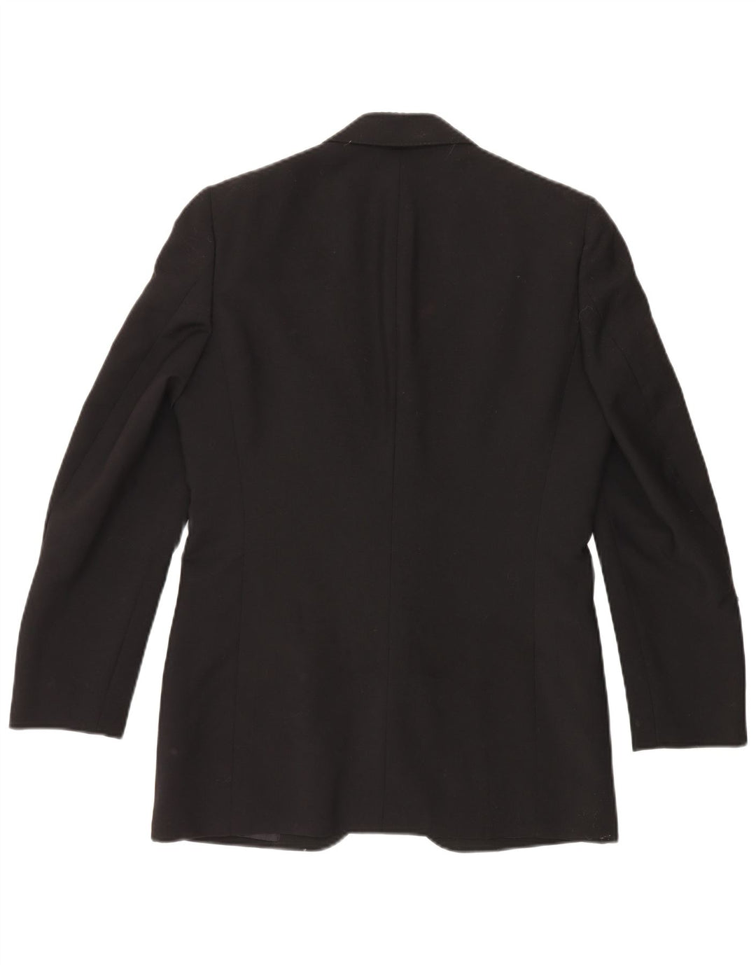 VINTAGE Hombres 1 Botón 2 Piezas Set IT 46 Pequeño W29 L29 Lana Negra