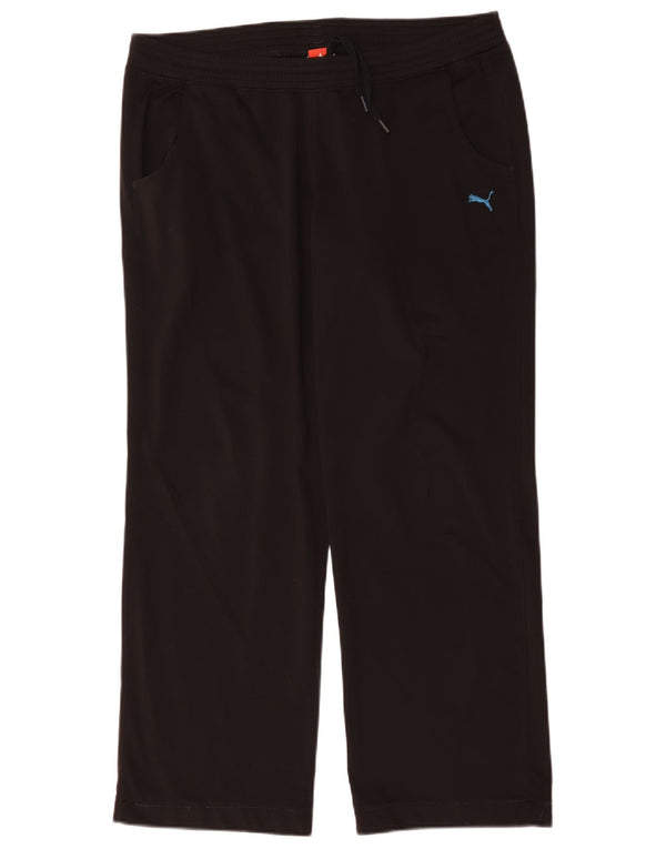 Puma Pantalones de chándal para mujer UK 46 Large Poliéster negro