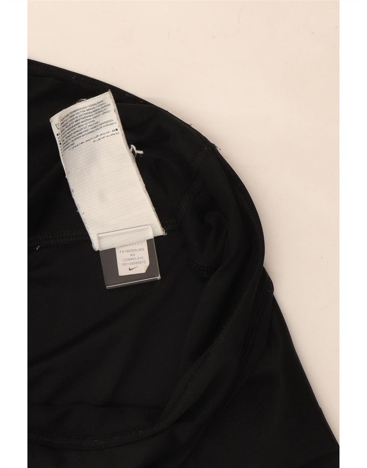 Nike Leggings gráficos para mujer UK 4 XS Poliéster negro