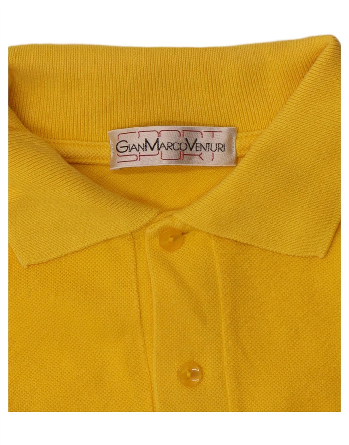 Gian Marco Venturi Polo para hombre grande amarillo