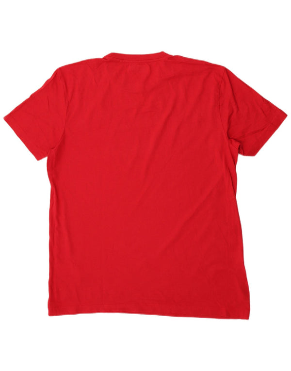 Kappa Camiseta Hombre Top 2XL Algodón Rojo