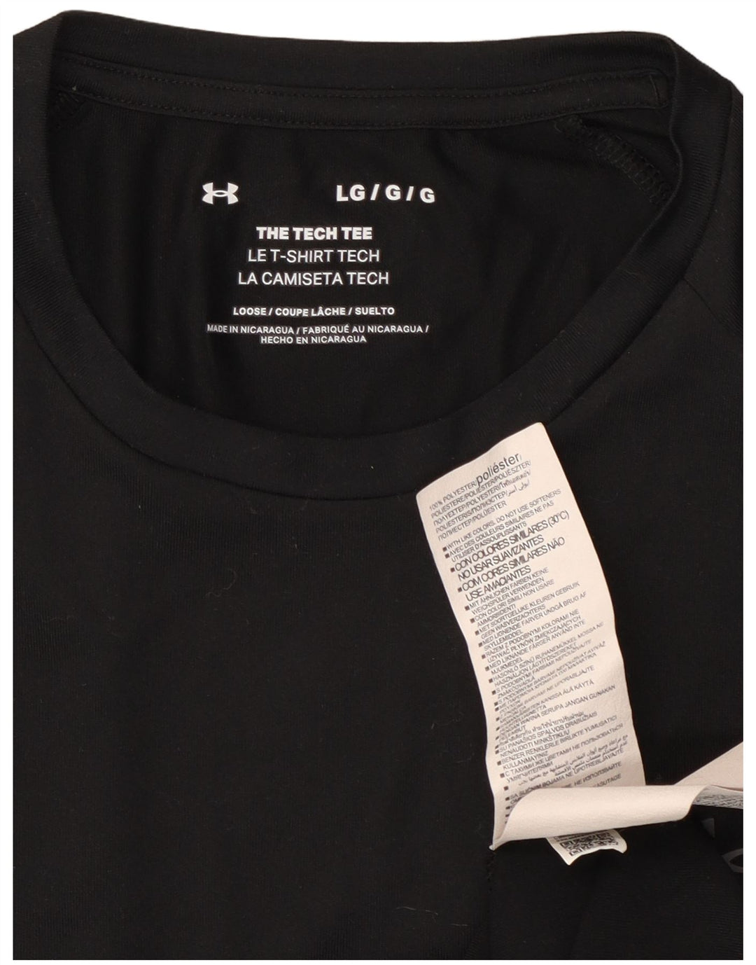 Under Armour Camiseta para hombre Top Large Poliéster negro