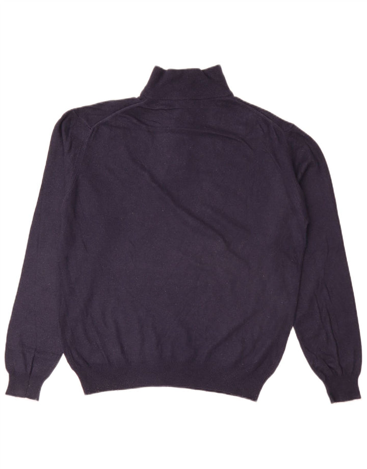 Harmont & Blaine - Jersey para hombre con cuello y cremallera, talla grande, azul marino