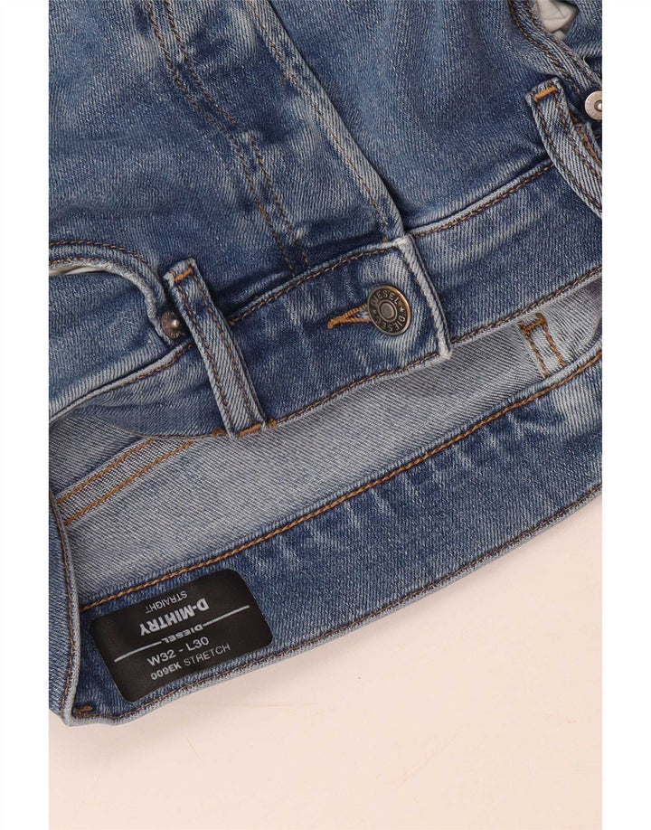 Diesel Mujer D-Mihtry Vaqueros Rectos W32 L30 Algodón Azul