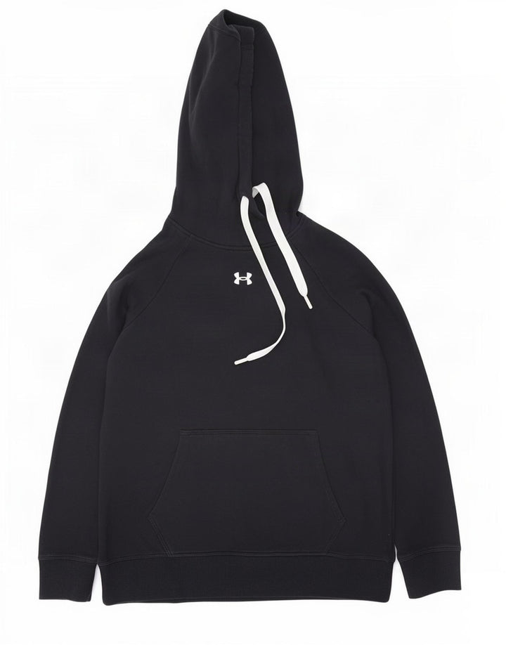 Under Armour Jersey con capucha para hombre, talla mediana, algodón negro